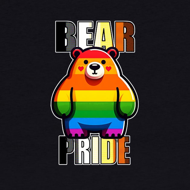 LGBTQIA+ Bear Pride Rainbow by Korey Watkins